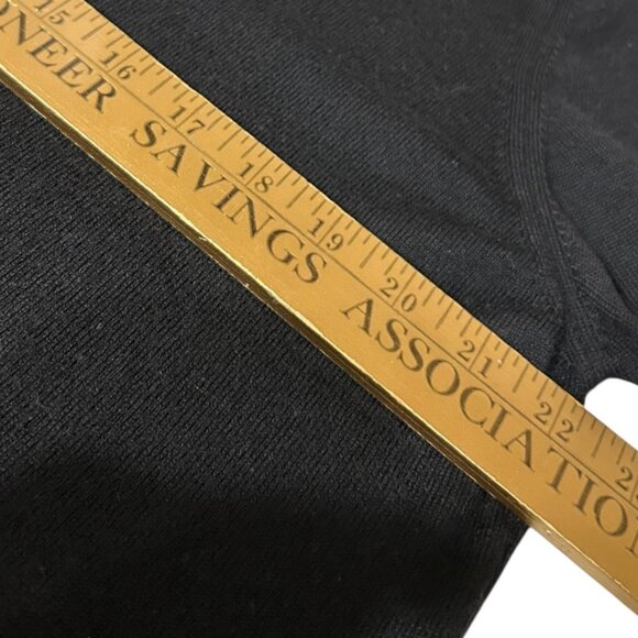 John Ashford Black Italian Merino Wool‎ Mock Neck Sweater Men's size Large - Picture 5 of 6